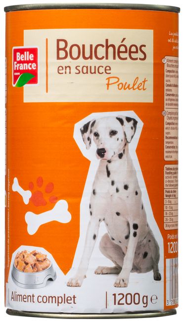 BOUCHEE DE CHIEN POULET 1.2KG