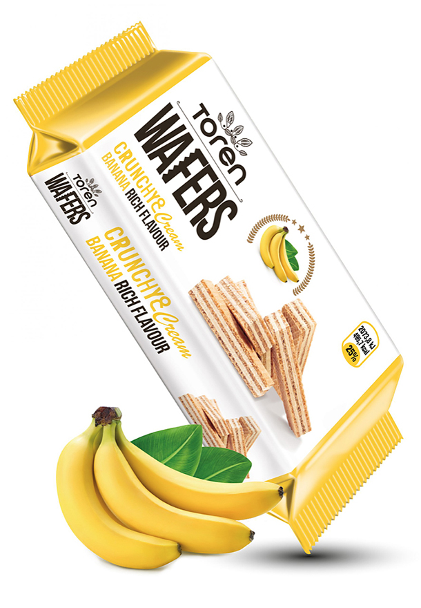 BISCUIT WAFERS BANANA FLAVOR  55GX24PACKSX6BTS