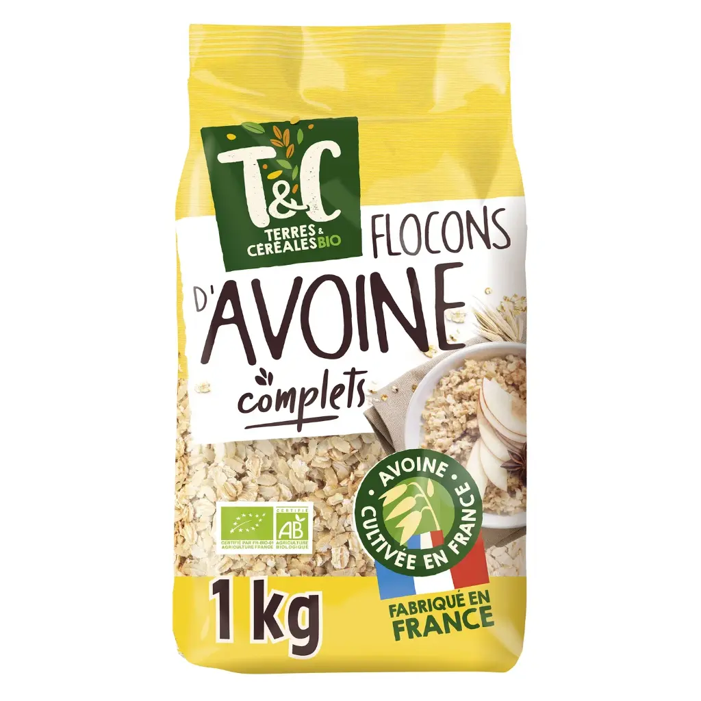 FLOCONS D 'AVOINE BIO 1KG