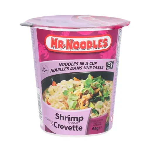 [NMNCC64] NOUILLE MR NOODLES CUP CREVETTE 64G