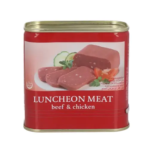 [BSBEPLH340] BOITE SAUCISSE BOEUF ET POULET LUNCHEON HALAL 340G