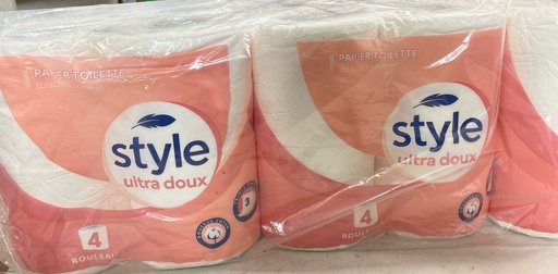[HPHSUD4] PAPIER HYGIENIQUE STYLE ULTRA DOUX 4X12RLX-3PLIS