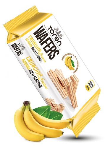 [BWBF55] BISCUIT WAFERS BANANA FLAVOR  55GX24PACKSX6BTS