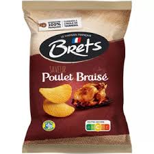[CBPB125] CHIPS BRET'S POULET BRAISE 125G