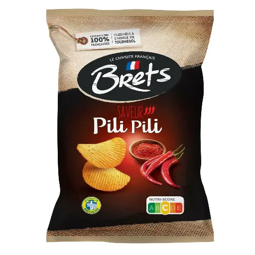 [CBPP125] CHIPS BRET'S PILI PILI 125G