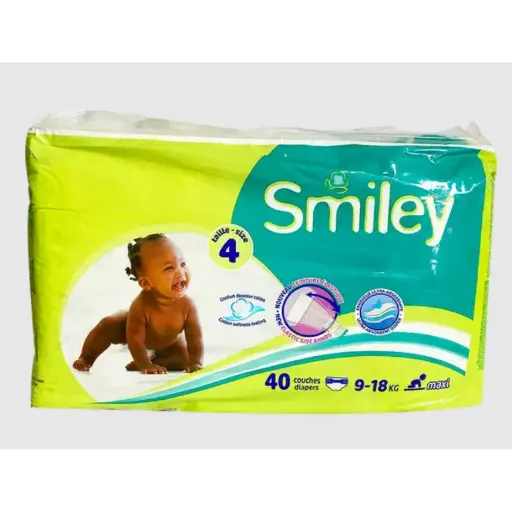 [CBSMS40P] COUCHES BB SMILEY MAXI STANDARD 40PCS X5PQT