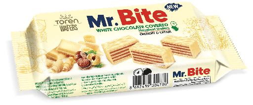 [BMBWC38] BISCUIT MR BITE WHITE CHOCOLATE 38G*24PCS*6BTS