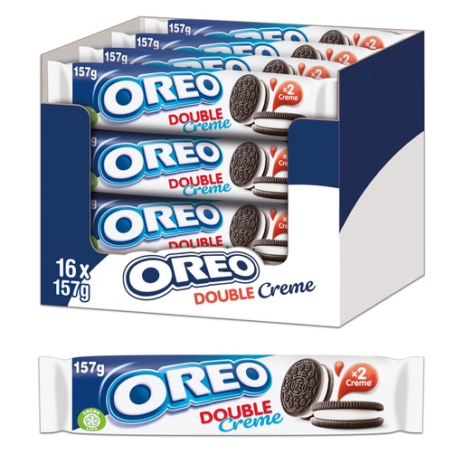 [BODCLR157] BISCUIT OREO DBLE CREME LU ROULEAU 157G